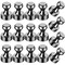 16 Pieces Strong Fridge Magnets,Black Refrigerator Magnets, Push Pin Magnets,Strong Whiteboard Magnets for Map Pins, Kitchen, Office, School, Adults,Thumb Tacks Magnets,Dry Erase Magnets